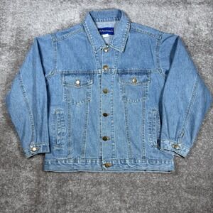 Aquarian's Jacket‎ Men's Medium Blue Denim Trucker